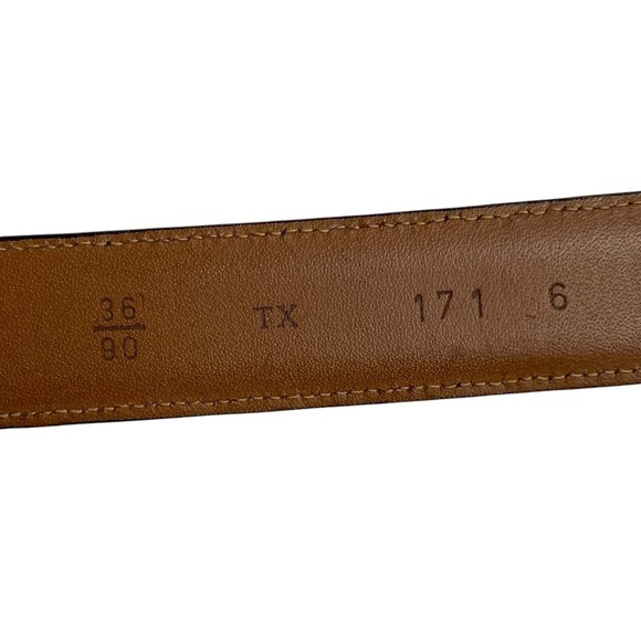 TRAFALGAR Cortina Leather Men’s Belt 36 in Black - Picture 7 of 7